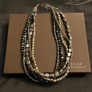 Silpada Hematite Hailstone Necklace